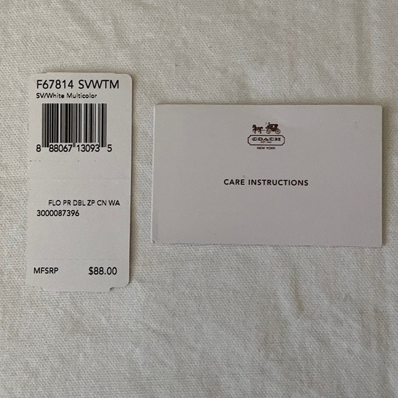 Coach Waverly Pink Floral Small Wallet - Picture 9 of 9